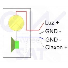 Phare à led avec klaxon  Pièces et accessoires pour trottinettes électriques