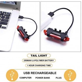 Feux led rouge usb  Pièces et accessoires pour trottinettes électriques