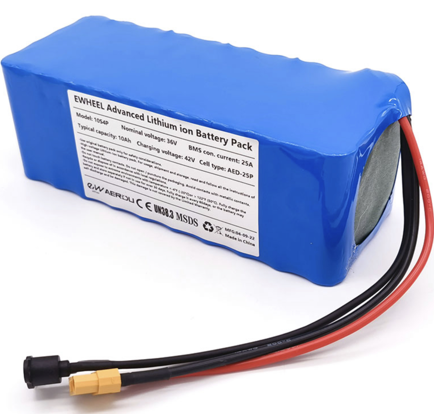 Batterie amovible d'origine 10Ah 36V pour trottinette électrique  Littleboard X