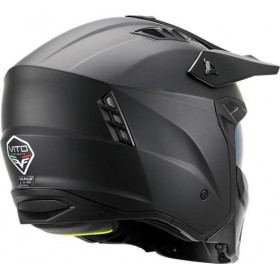 Casque M vito jet predator noir mat