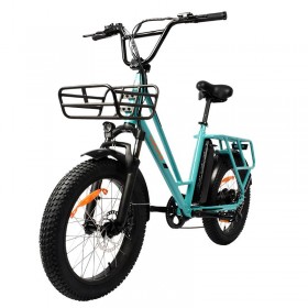 Fat ebike Tauro electric bleu 20" freins à disque