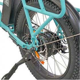 Fat ebike Tauro electric bleu 20" freins à disque